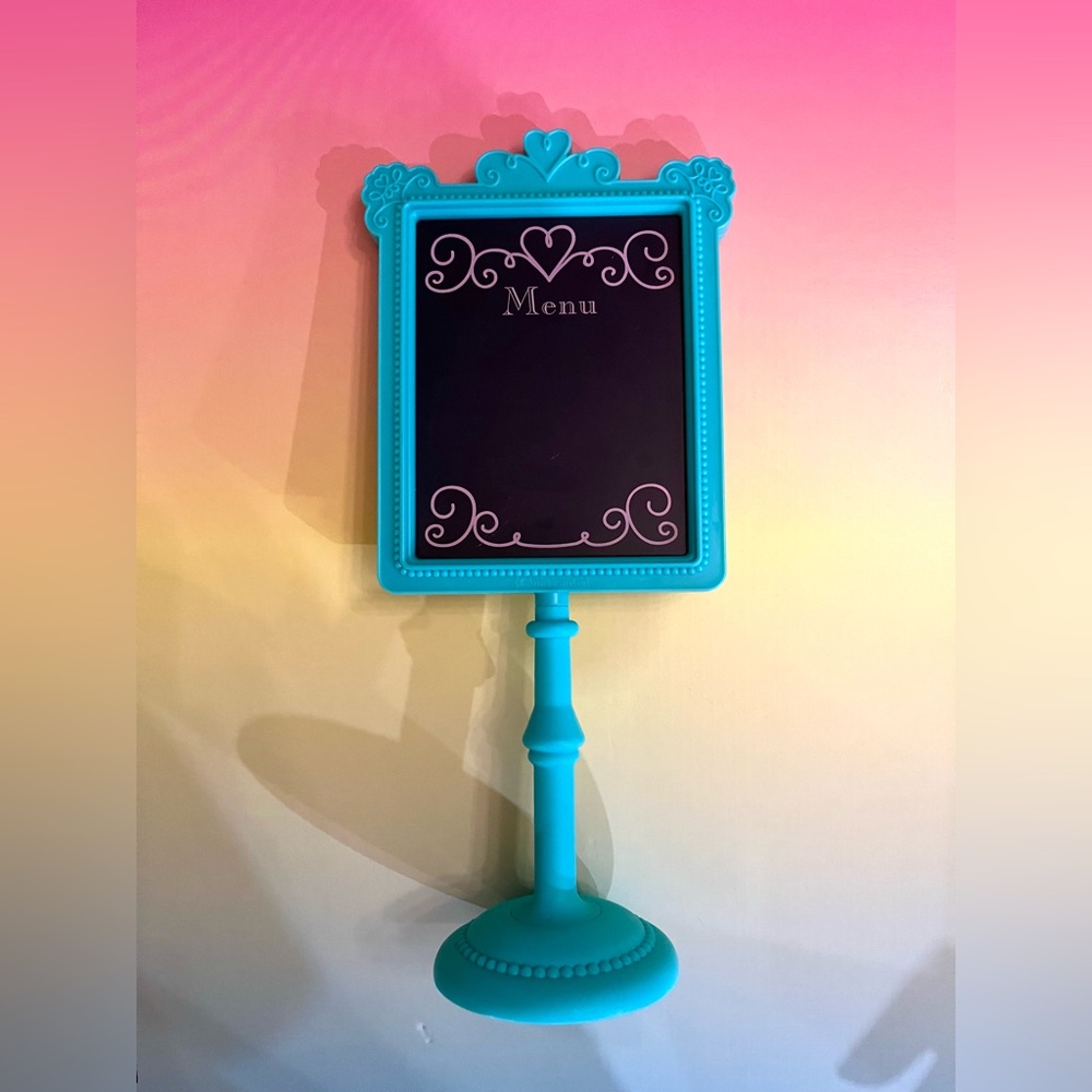 American Girl Doll 2015 Grace Bistro Bakery Menu Stand